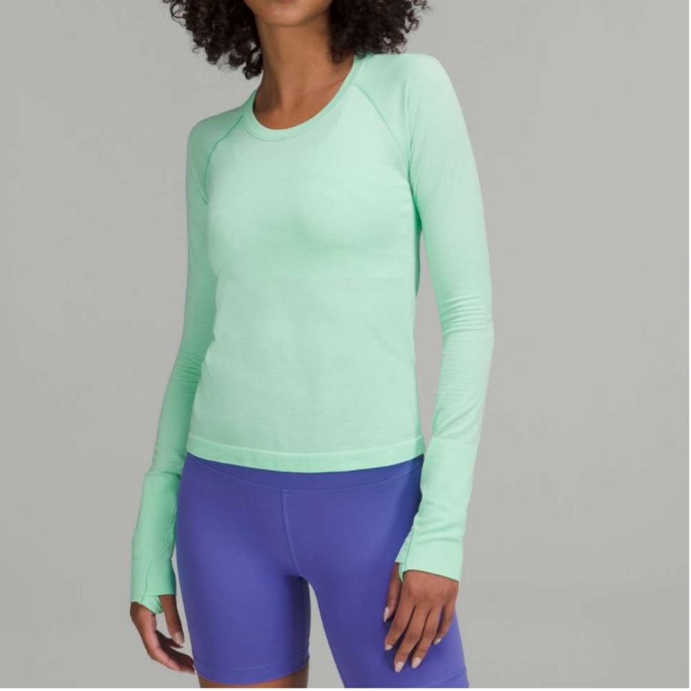 Lululemon Swiftly Tech Long Sleeve in Wild Mint